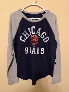 Chicago Bears Women’s Long Sleeve Thermal Shirt NWT NFL Team Apparel L